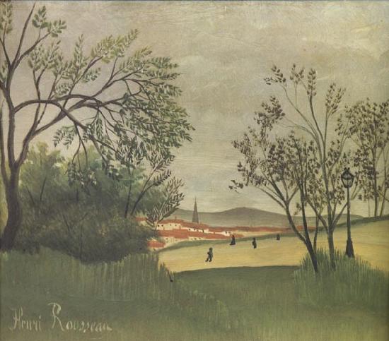 Henri Rousseau View of Saint-Cloud from the Heights of Bellevue oil painting image